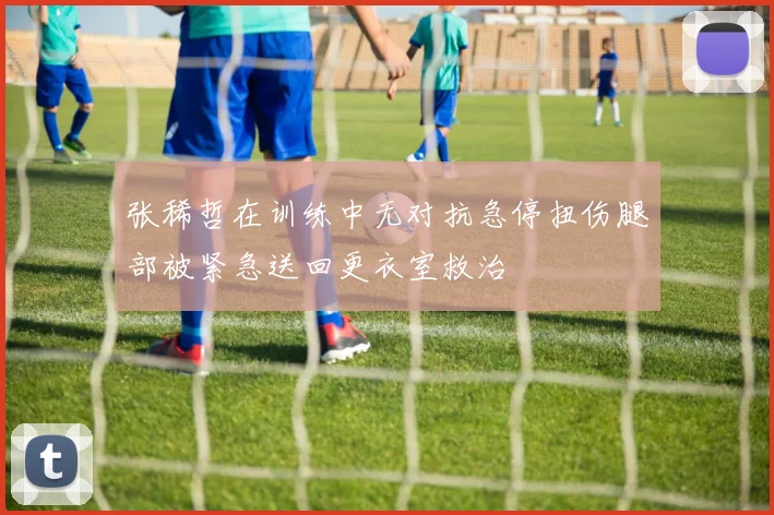 张稀哲在训练中无对抗急停扭伤腿部被紧急送回更衣室救治